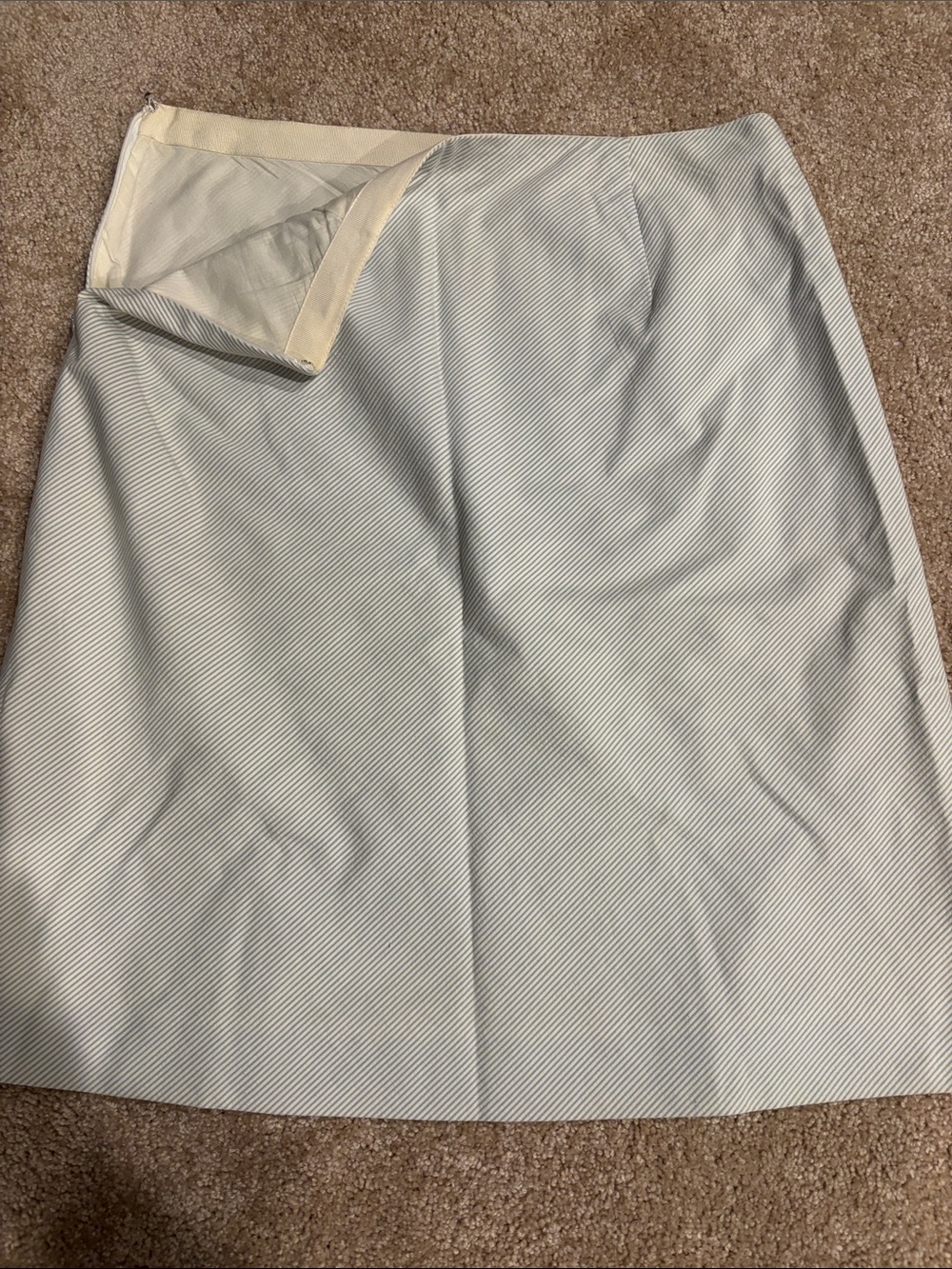 J. Crew A-Line Skirt with Subtle Herringbone Texture